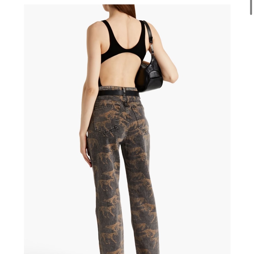 ❤️‍🔥Remain Birger Christensen Womens Seersucker Black Bodysuit